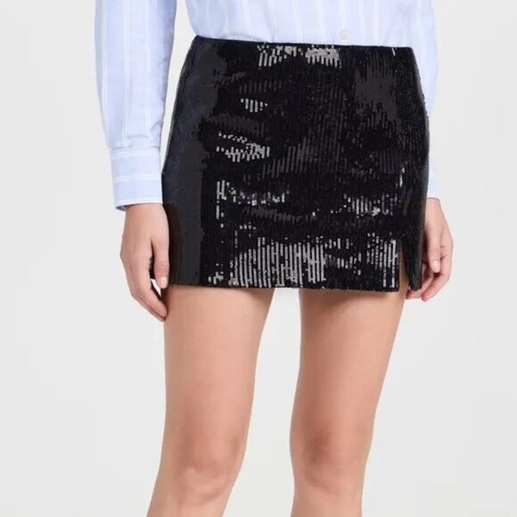 BLANKNYC Black Sequin Party Mini Skirt | NWT Size 30 - Picture 2 of 4